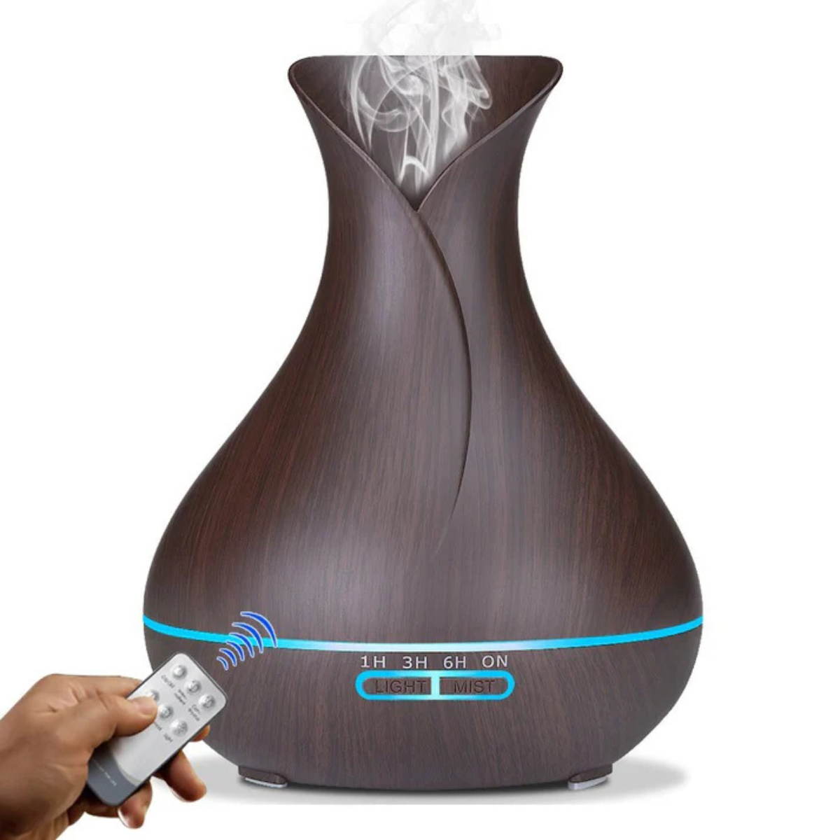 🌲 Humidificador de Madera con Acabado Oscuro – Elegancia y Bienestar en Cada Respiro 🌬️