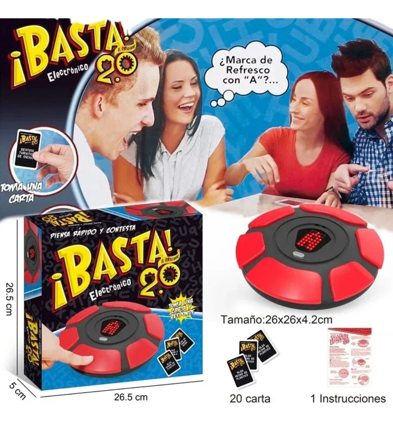 Basta 2.0 Juego De Mesa Viral, en Español