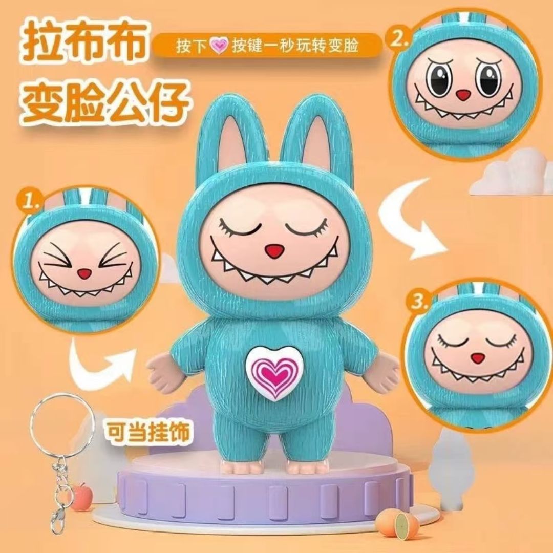 🎭 Llavero Labubu Cambia Carita | Diseño Pop y Divertido