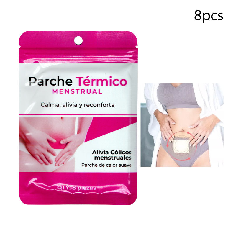 Parche Térmico Menstrual – Alivio con Calor Suave (8 Unidades)