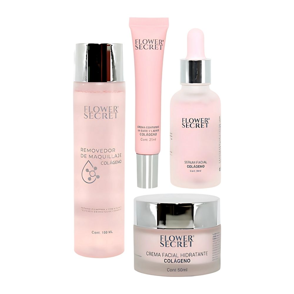 Kit 4 Hidratantes Faciales con Colágeno 🌸💧 – Reafirma y Revitaliza 💫